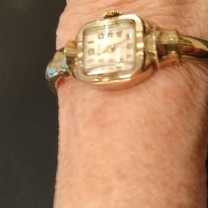 BENRUS 10K gold tone ladies bracelet watch.  Bought in 1950's
